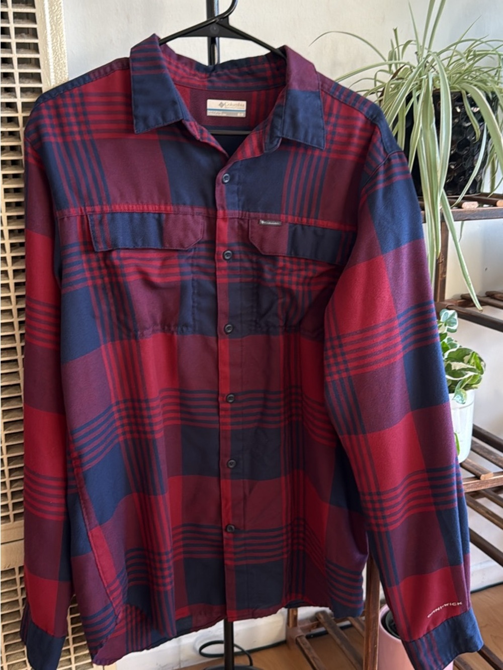 Columbia Plaid Flannel Shirt